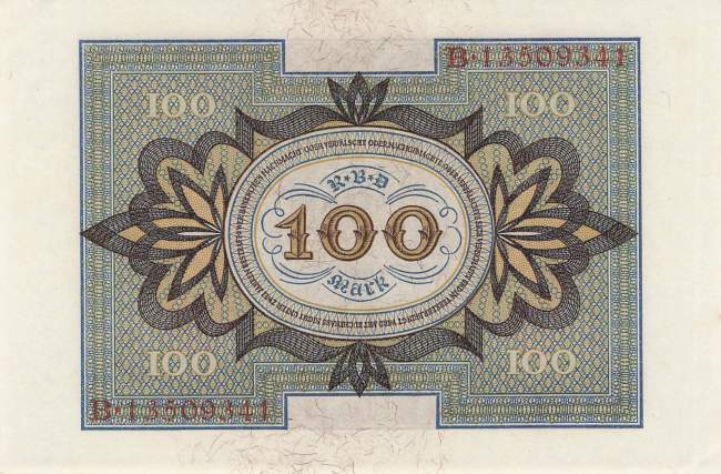 100 Mark 1920 ro.67b H/B